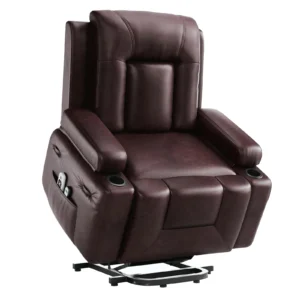 Power Lift Recliner Chair Heat and Massage, Adjustable Back and Legs